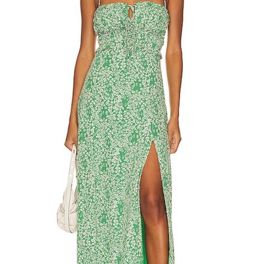 ASTR Green Floral Women's Dress